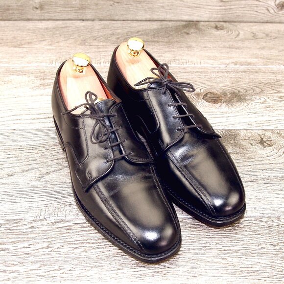 Allen Edmonds SAGAMORE Bicycle Toe Derby 7 D Black * add $15 new Trees